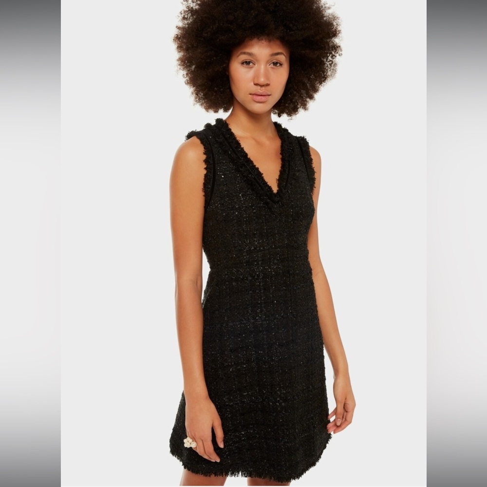 Kate Spade Sparkle Tweed Old Money Preppy Shift Dress- Size 0 - Picture 1 of 13